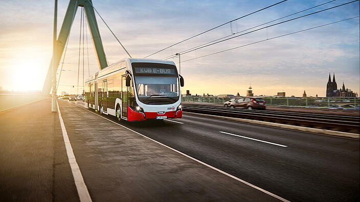 Foto eines Busses der Kölner Verkehrs-Betriebe AG